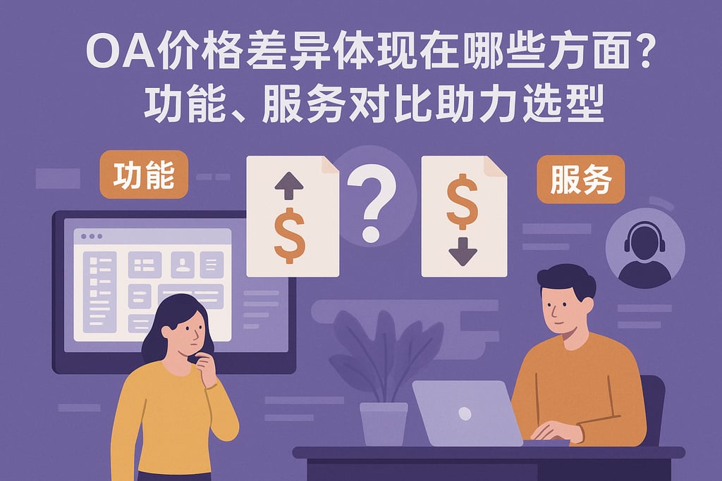 OA价格差异体现在哪些方面？功能、服务对比助力选型"